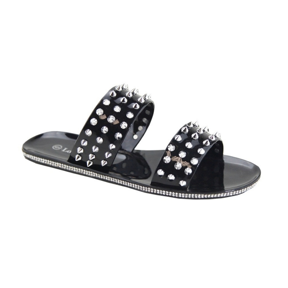 🖤 Just In 🖤 Valerie Spike Black Sandals - Picture 2 of 3